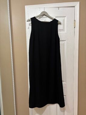 Oak and Fort Minimalist Crewneck Tank Column Dress with Pockets M